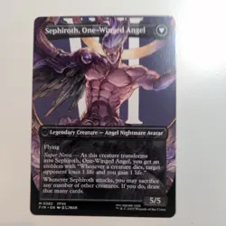 MTG Final Fantasy English Sephiroth, Fabled Soldier Borderless 0382 Non-Foil - Image 2