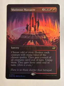 Mutinous Massacre (Borderless FOIL) Edge of Eternities - MTG - Image 1