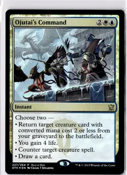 Ojutai's Command LP/NM* FOIL PROMO Dragons Of Tarkir 227/264 mtg -UnltdCards - Image 1
