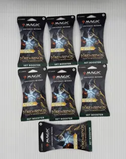MTG The Lord of the Rings Tales of Middle-Earth Sleeved Set Booster Packs 7 Lot - Image 1