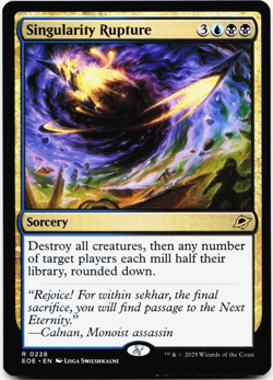 Singularity Rupture [Edge of Eternities] MTG Magic EOE NM/M 💧💀💀 - Image 3