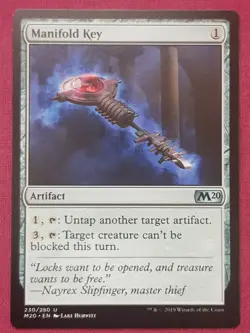 Magic The Gathering 2020 CORE SET M20 MANIFOLD KEY artifact card MTG - Image 1