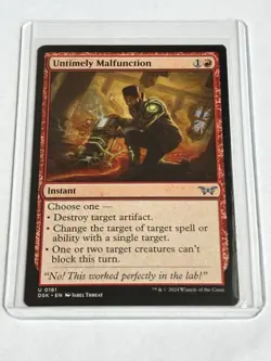 Untimely Malfunction - Duskmourn (DSK) - MTG Uncommon #161 | Regular Card - Image 2
