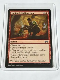 Untimely Malfunction - Duskmourn (DSK) - MTG Uncommon #161 | Regular Card - Image 3
