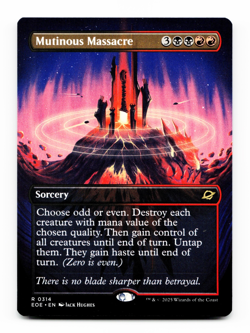 Mutinous Massacre (Borderless) - Edge of Eternities - MTG Magic EOE NM/M 💀🔥 - Image 1