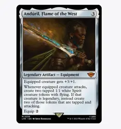 Anduril, Flame of the West - The Lord of the Rings (LTR) - MTG Mythic Rare #236 - Image 1