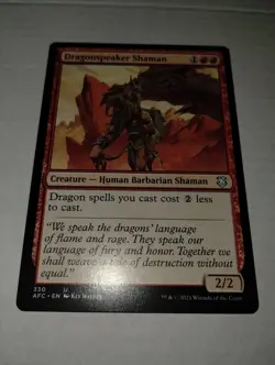 MTG: Dragonspeaker Shaman- Commander: Adventures in the Forgotten Realms 330 - Image 2