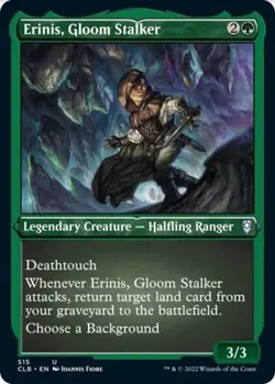 Erinis, Gloom Stalker (Etched Foil) -Foil Near Mint MTG - Image 1