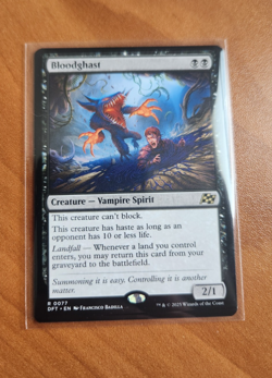 Magic MTG Bloodghast DFT 0077 Regular Rare - NM condition - Image 1