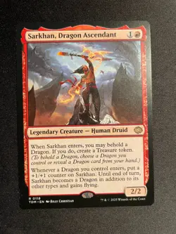 MTG Sarkhan, Dragon Ascendant, NM-Mint, (TDM #0118) Regular - Image 1