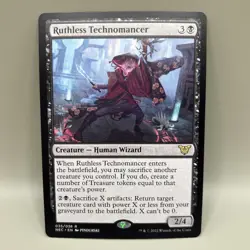 MTG RARE Ruthless Technomancer Extended Art - NM - Kamigawa Commander - 035 - Image 1