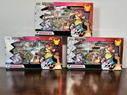 Pokemon TCG Celebrations Collection V Memories Box GameStop Exclusive- Lot of 3 - Image 1