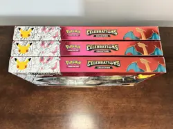 Pokemon TCG Celebrations Collection V Memories Box GameStop Exclusive- Lot of 3 - Image 3