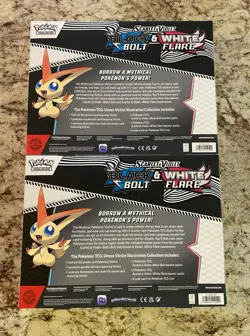 Pokemon TCG Black Bolt & White Flare Victini Illustration Collection Box X2 - Image 2