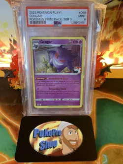 2023 Play! Pokemon Prize Pack Series 3 Gengar 66 Nonholo - PSA 9 MINT - Image 1