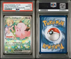 PSA 10 Lillie's Clefairy ex 184/159 SIR Pokemon SV09 Journey Together Gem Mint - Image 1