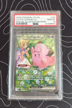 PSA 10 Lillie's Clefairy ex 184/159 SIR Pokemon SV09 Journey Together Gem Mint - Image 2