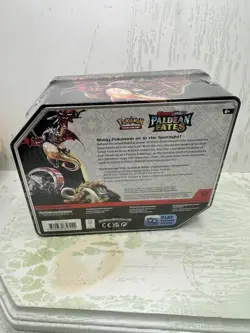 Pokemon TCG Shiny Charizard ex Paldean Fates Tin New Sealed - Image 2