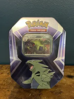 Pokemon TCG: Tyranitar Triple Whammy Collectors Tin - Factory Sealed - Image 1