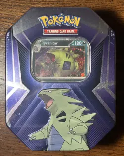 Pokemon TCG: Tyranitar Triple Whammy Collectors Tin - Factory Sealed - Image 1