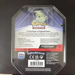 Pokemon TCG: Tyranitar Triple Whammy Collectors Tin - Factory Sealed - Image 2