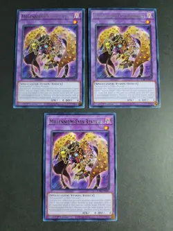 Millennium-Eyes Restrict (X3) JUSH-EN047 Rare Yugioh Justice Hunters - Image 1