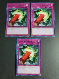 Super Rush Recklessly (X3) JUSH-EN055 Rare Yugioh Justice Hunters - Image 1
