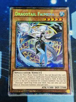 Yugioh Dracotail Faimena JUSH-EN002 1st Starlight Rare! Pack Fresh Mint! - Image 1