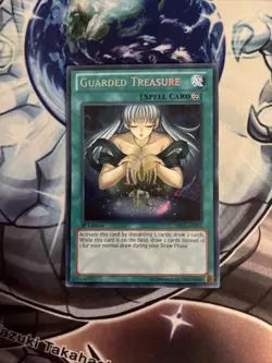 (YBL) Yugioh Guarded Treasure DRLG-EN013 Secret Rare 1st LP - Image 1