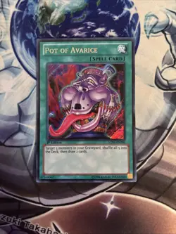 (YBL) Yugioh Pot of Avarice LCJW-EN290 Secret Rare 1st Ed LP - Image 1