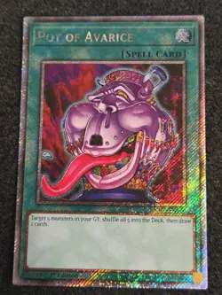 YuGiOh! Pot of Avarice - RA03-EN160 - Platinum Secret Rare 1st Edition - NM/M - Image 1