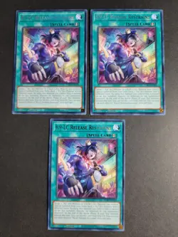 K9-LC Release Restraint (X3) JUSH-EN038 Rare Yugioh Justice Hunters - Image 1