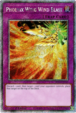 YuGiOh! Phoenix Wing Wind Blast RA03-EN149 Platinum Secret Rare 1st Edition NM/M - Image 1
