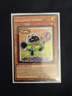 Yugioh Lollipo Yummy JUSH-EN018 1st Edition Collector's Rare Near Mint - Image 1