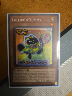 Yugioh Lollipo Yummy JUSH-EN018 1st Edition Collector's Rare Near Mint - Image 1