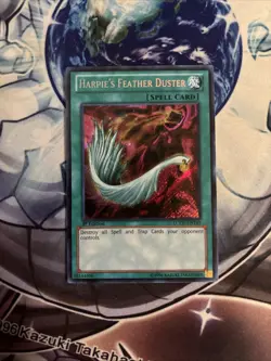 (YBL) Yugioh Harpie's Feather Duster LCYW-EN149 Secret Rare 1st Ed LP - Image 1
