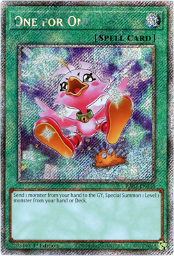 YuGiOh! One for One - RA03-EN056 - Platinum Secret Rare 1st Edition NM/M - Image 1