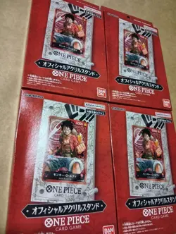 One Piece Card Game Acrylic Stand Set of 4, Official, Used, Japan Import - Image 1