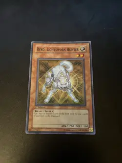 Yu-Gi-Oh Ryko, Lightsworn Hunter LODT-EN022 1st Edition NM card W/ Toploader - Image 1