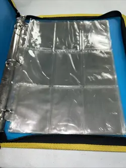 Pokemon Zip Card Album Binder 3 Ring Original 1999 Game Freak Nintendo Blue - Image 3