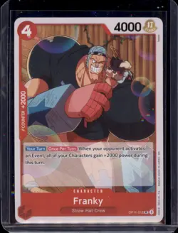 Franky OP11-012 UC One Piece Card Game Straw Hat Crew ENGLISH NM ST13 - Image 1