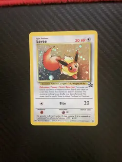 Eevee 11/53 WOTC Black Star Promo Holo Pokemon Card - Lightly Played - Image 1