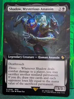 Shadow, Mysterious Assassin (Extended Art) : FINAL FANTASY - MTG Regula - Image 1