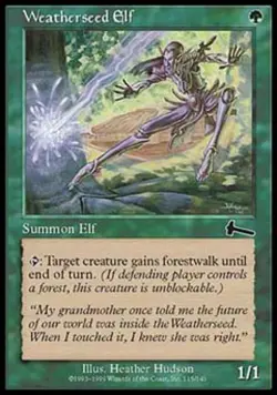 Weatherseed Elf - Medium Play MTG Urza's Legacy - Image 1