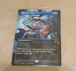 Rhystic Study (Anime Borderless) Wilds of Eldraine: Enchanting Tales MTG NM/M - Image 1