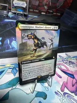 MTG Interceptor, Shadow's Hound Extended Art Foil Final Fantasy 147 FF6 Rare - Image 2