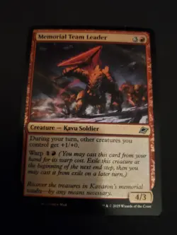 MTG - Memorial Team Leader (Foil) - Edge of Eternities NM/M Condition - Image 1