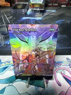 MTG Final Fantasy Through the Ages, Wild Rose Rebellion - Borderless Foil - Image 1