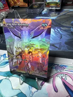 MTG Final Fantasy Through the Ages, Wild Rose Rebellion - Borderless Foil - Image 3