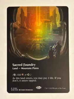 Sacred Foundry (Borderless FOIL) Edge of Eternities - MTG - Image 1
